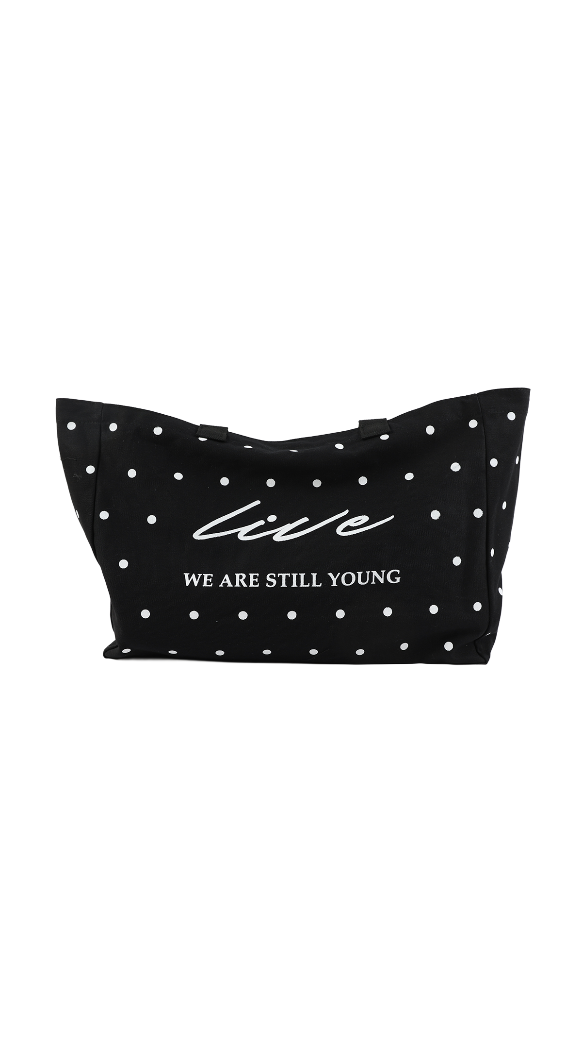Canvas shoulder bag/BLK