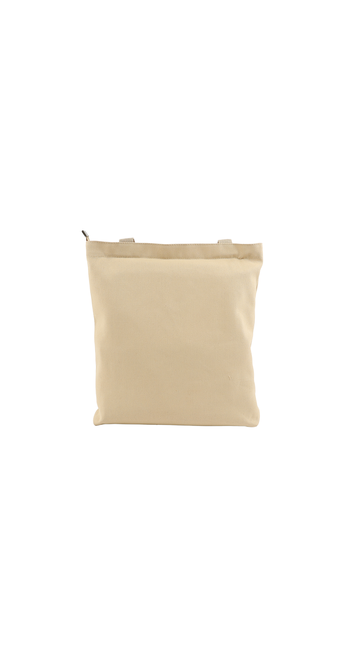 canvas shoulder bag BEIGE