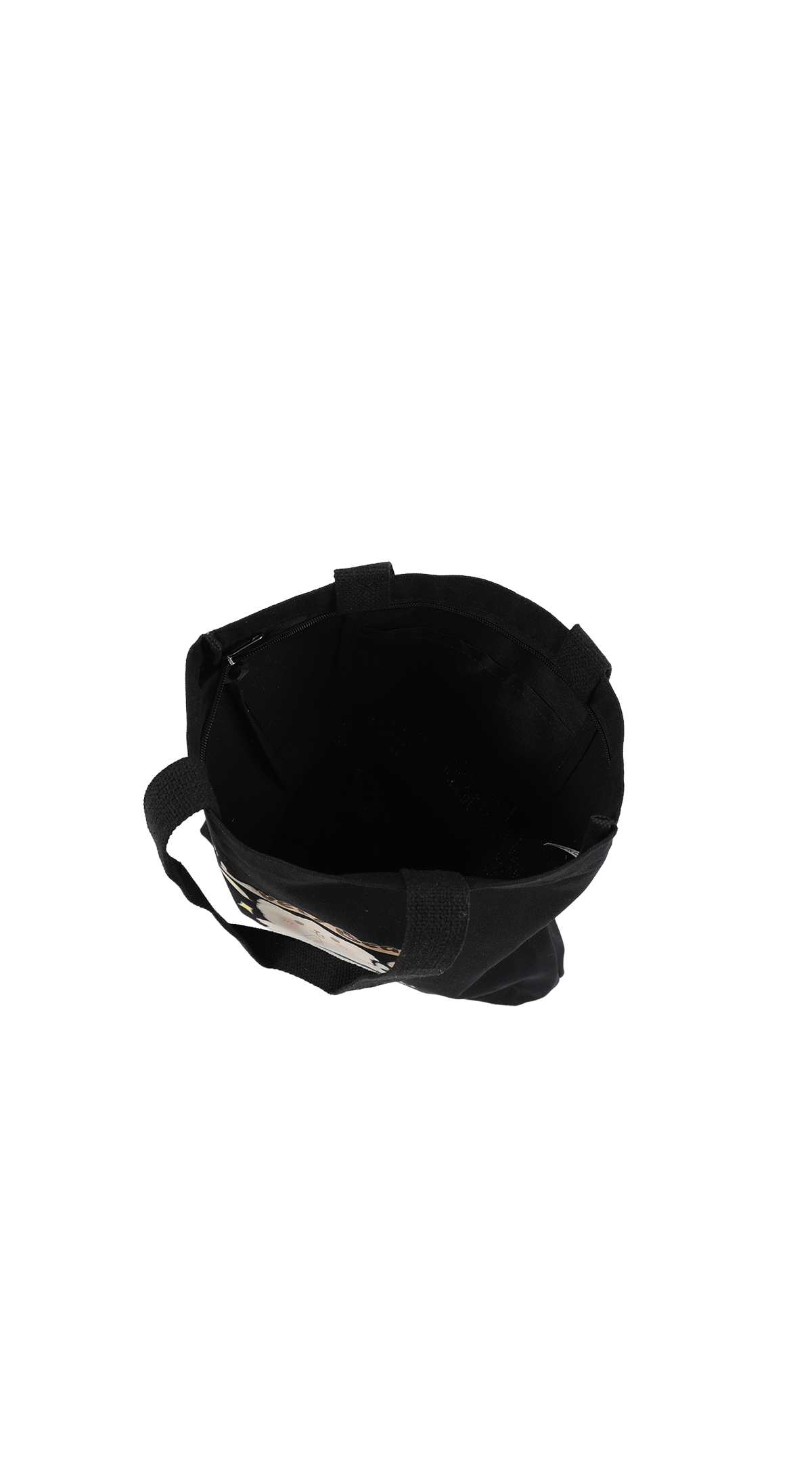 canvas shoulder bag BLACK