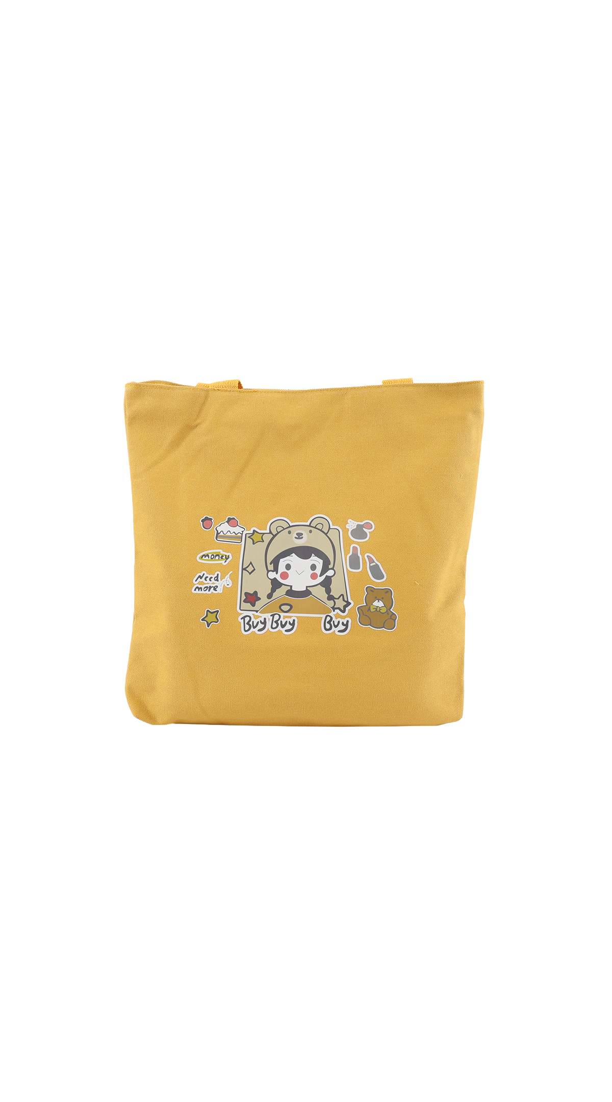 canvas shoulder bag YELLOW