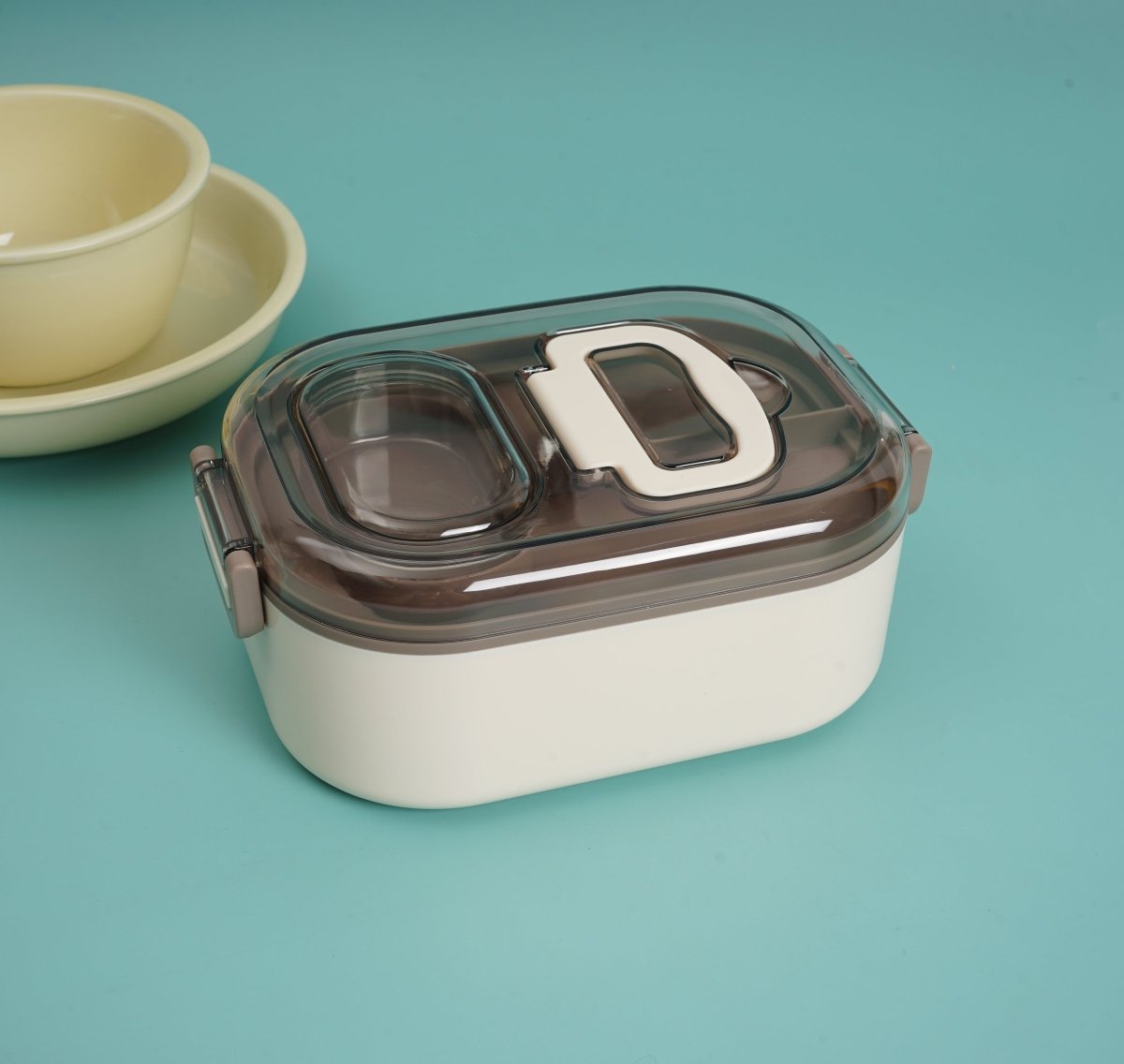 950ml color stand with sauce box lunch box/Mixed - MIDI