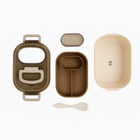 950ml color stand with sauce box lunch box/Mixed - MIDI