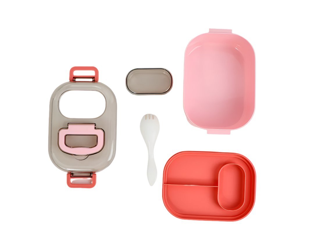 950ml color stand with sauce box lunch box/Mixed - MIDI