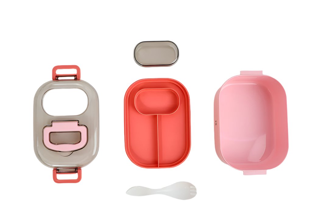 950ml color stand with sauce box lunch box/Mixed - MIDI