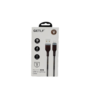 كابل شحن GEC011 جيتلف  USB-A إلى لايتنينج 3 متر - أسود

