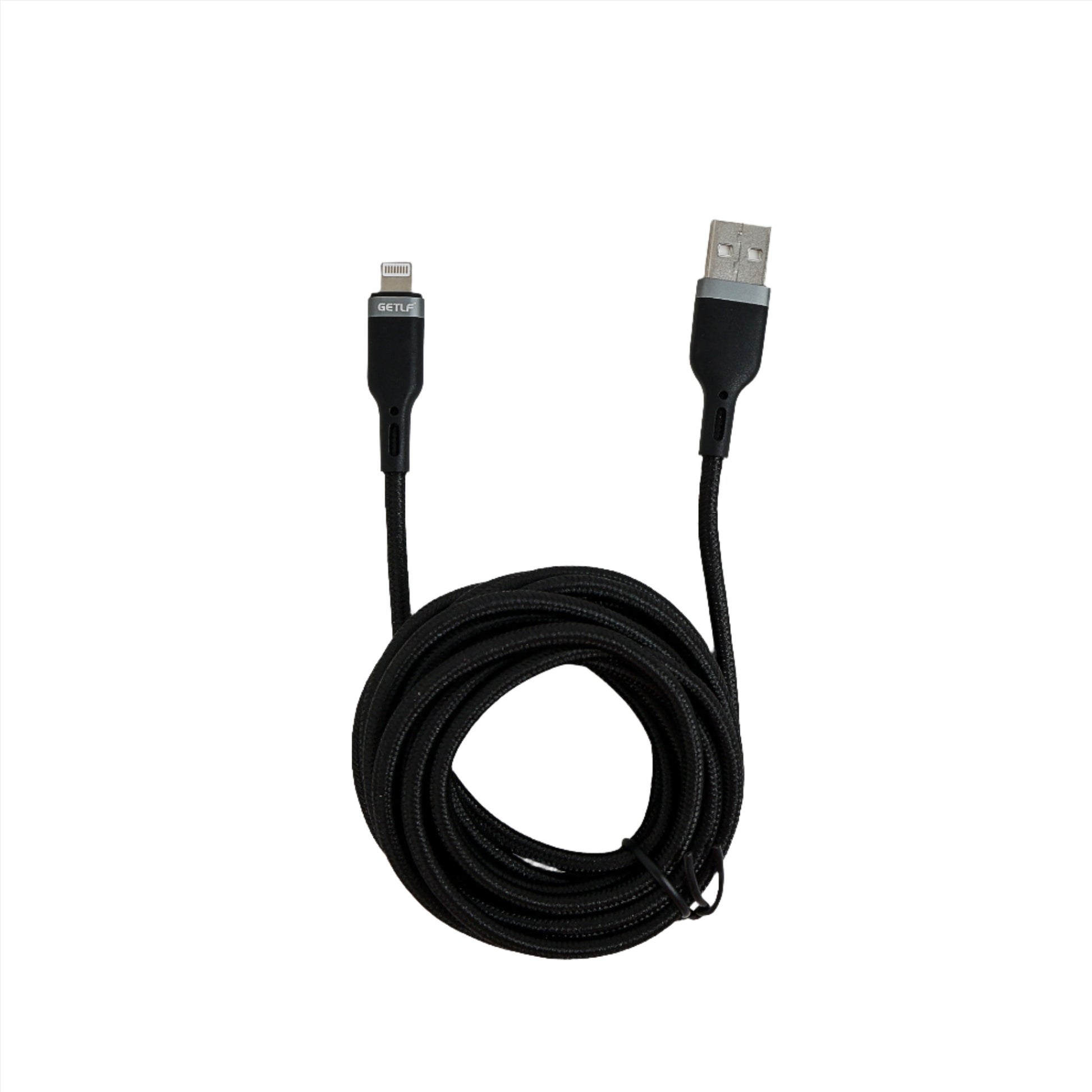 كابل شحن GEC011 جيتلف  USB-A إلى لايتنينج 3 متر - أسود
