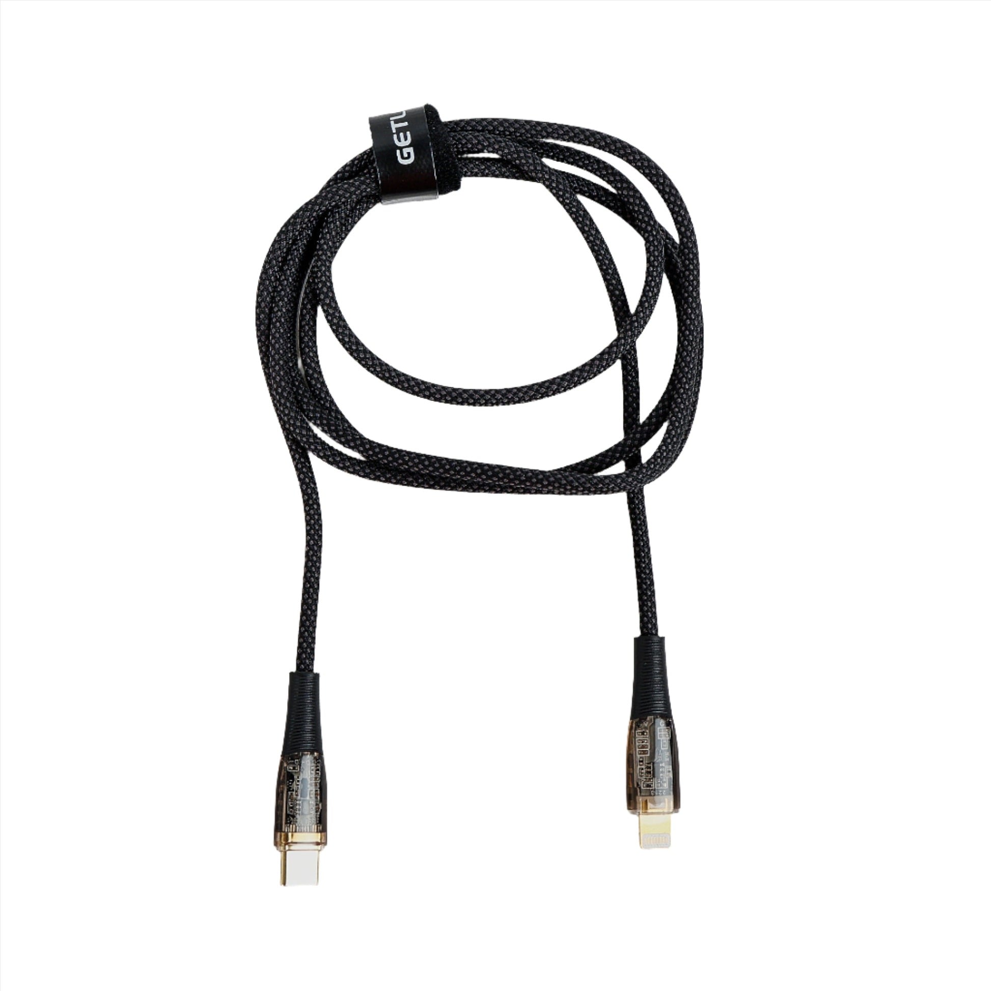 كابل شحن USB C إلى Lightning - أسود GTC040