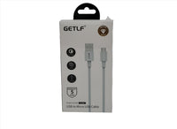 كابل GFC030 جيتلف USB-A إلى مايكرو بطول 1.2 متر - أبيض.