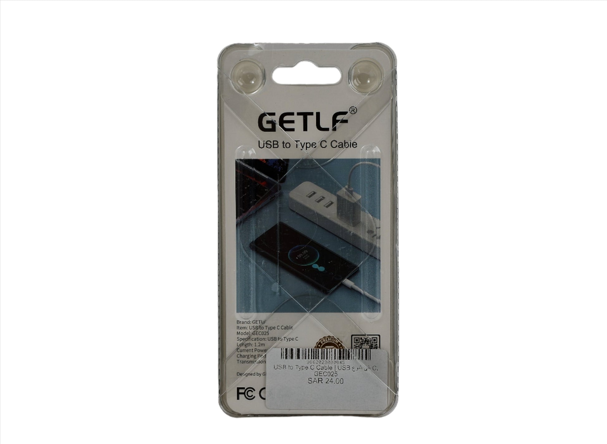 كابل USB إلى النوع C، موديل GEC025.