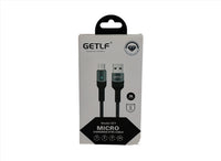 كابل جتلف  USB إلى مايكرو، أسود، موديل 001Micro
