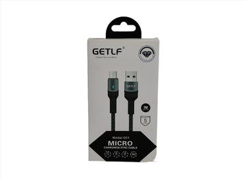 كابل جتلف  USB إلى مايكرو، أسود، موديل 001Micro
