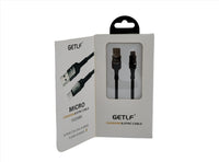 كابل جتلف  USB إلى مايكرو، أسود، موديل 001Micro

