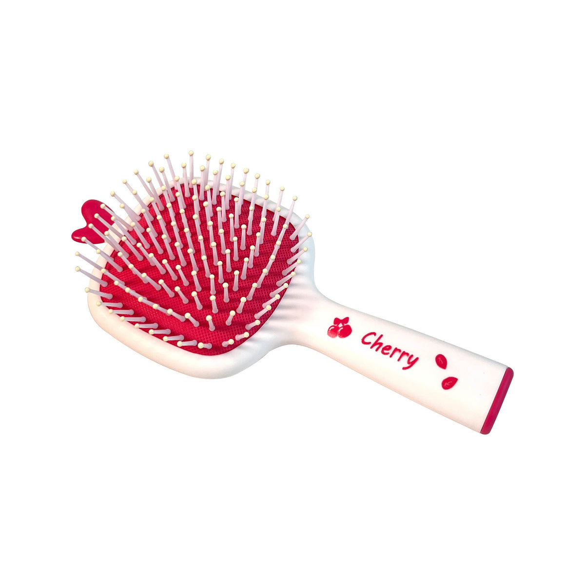 Cherry Design Hair Brush in White and Red (1)