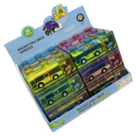 Diecast Pull-Back Vehicles Set for Kids, 18 Pieces 3