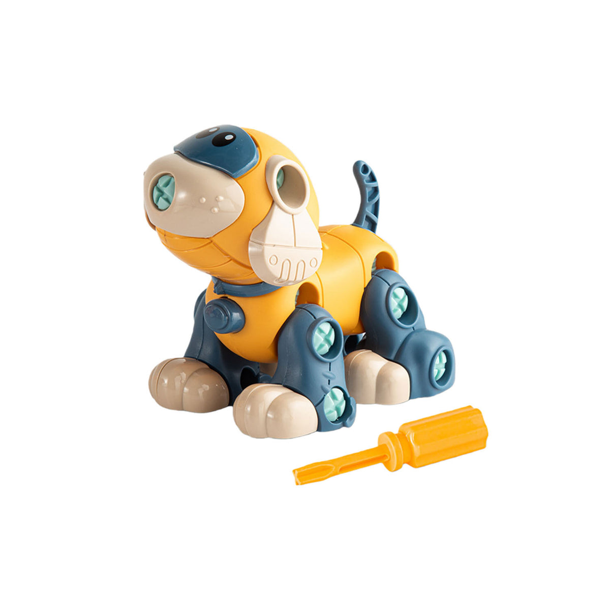 لعبة تركيب كلب آلي للأطفال مع مفك براغي