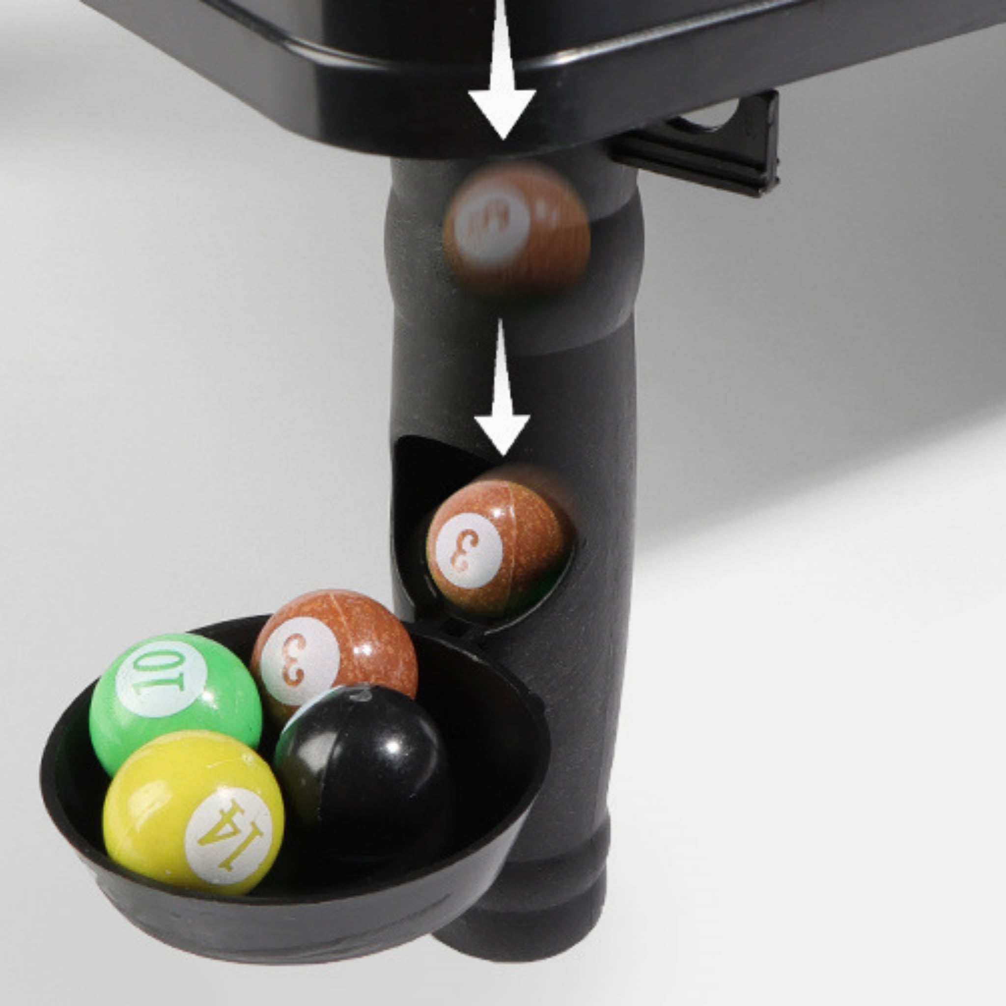 Mini Pool Table with Balls and Cues 2