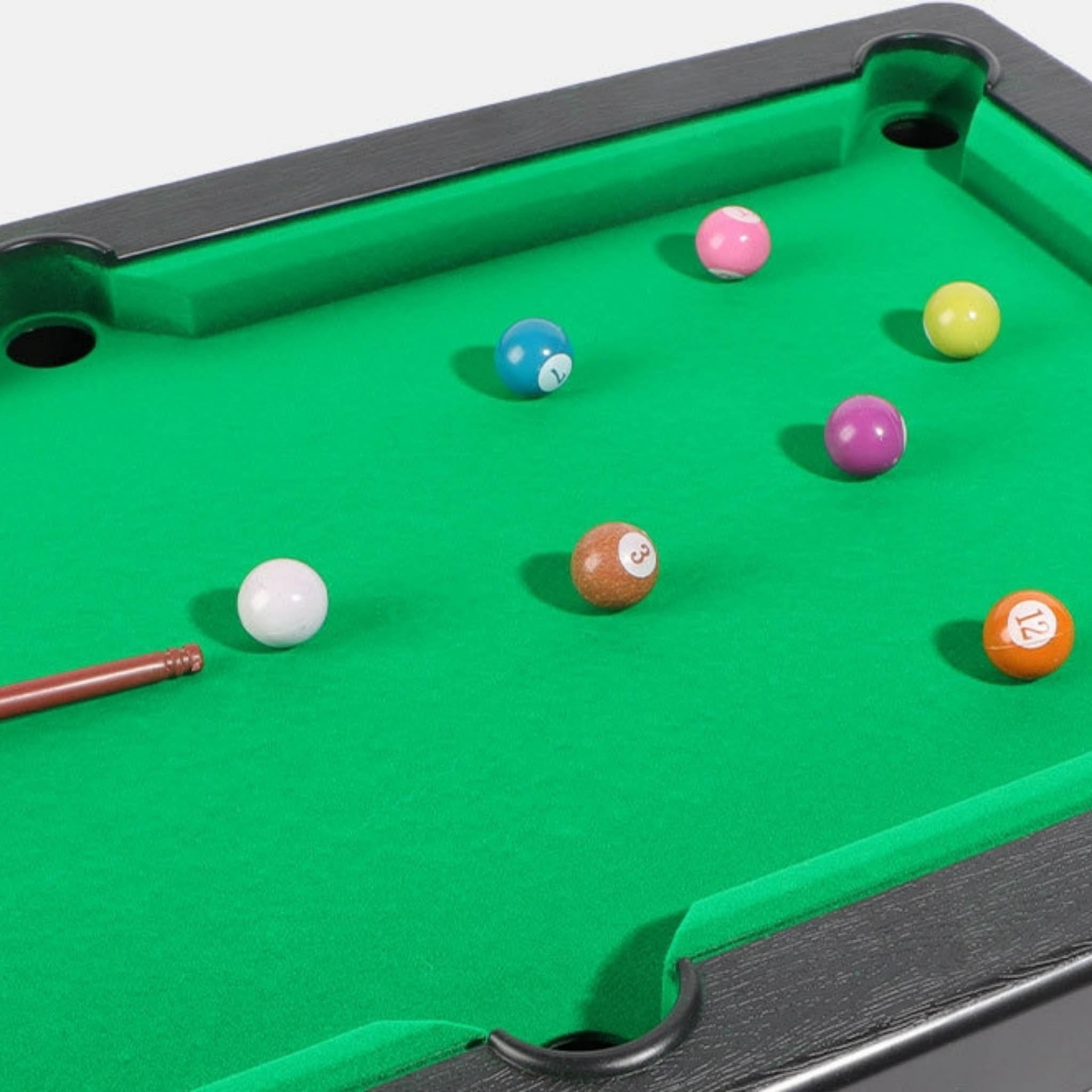 Mini Pool Table with Balls and Cues 5