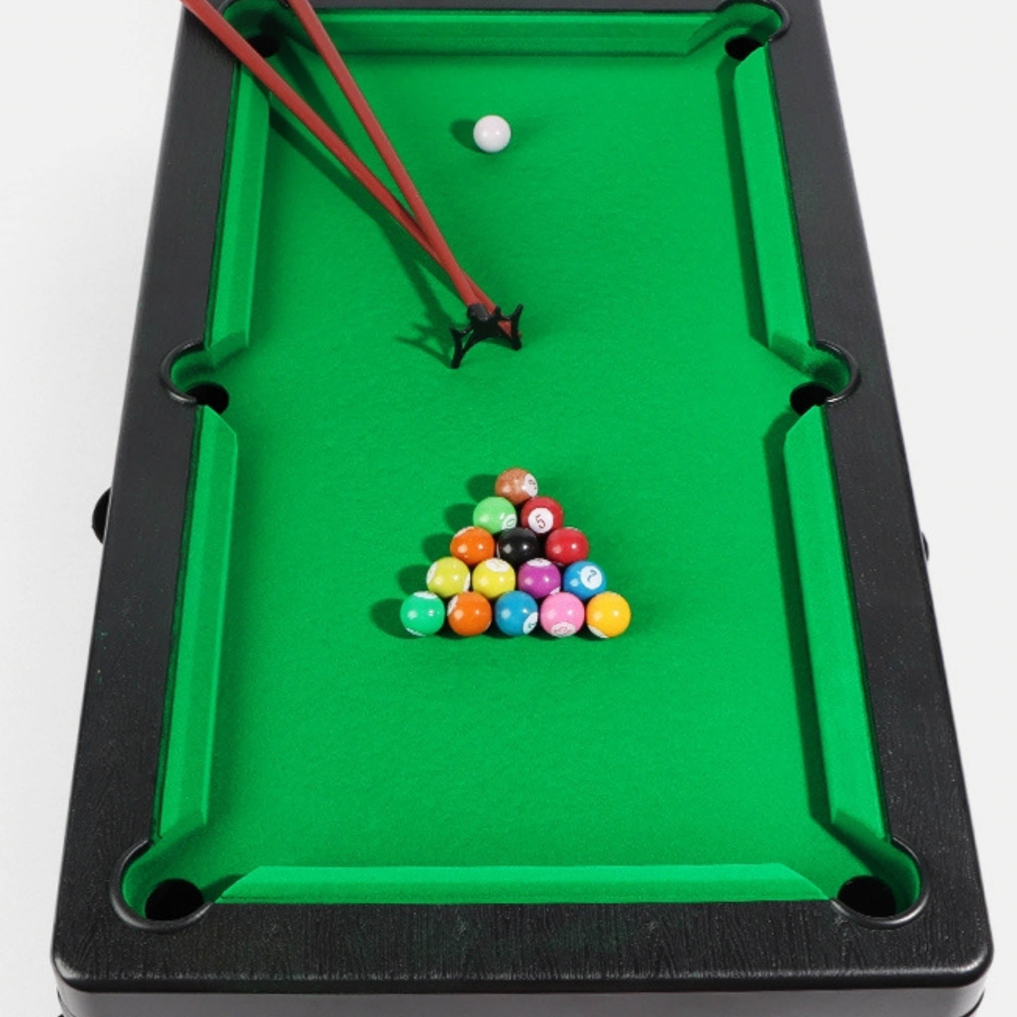 Mini Pool Table with Balls and Cues 3