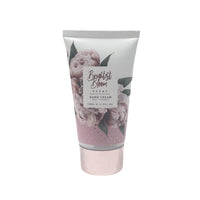 Peony hand cream tube with floral label and pink base in Brightest Bloom design.