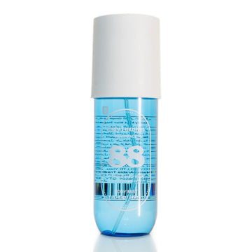 240ml body mist bottle NO.88 with white cap, blue label side