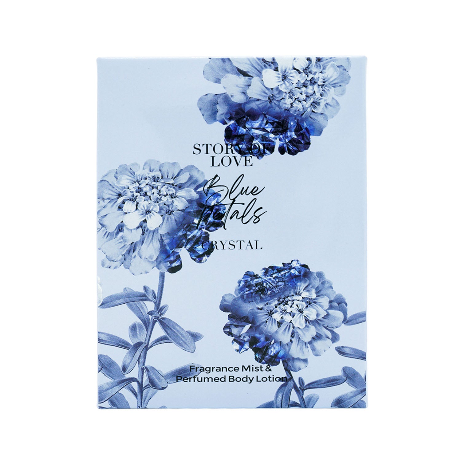 Story of Love Blue Petals Crystal Fragrance & Lotion Set 2