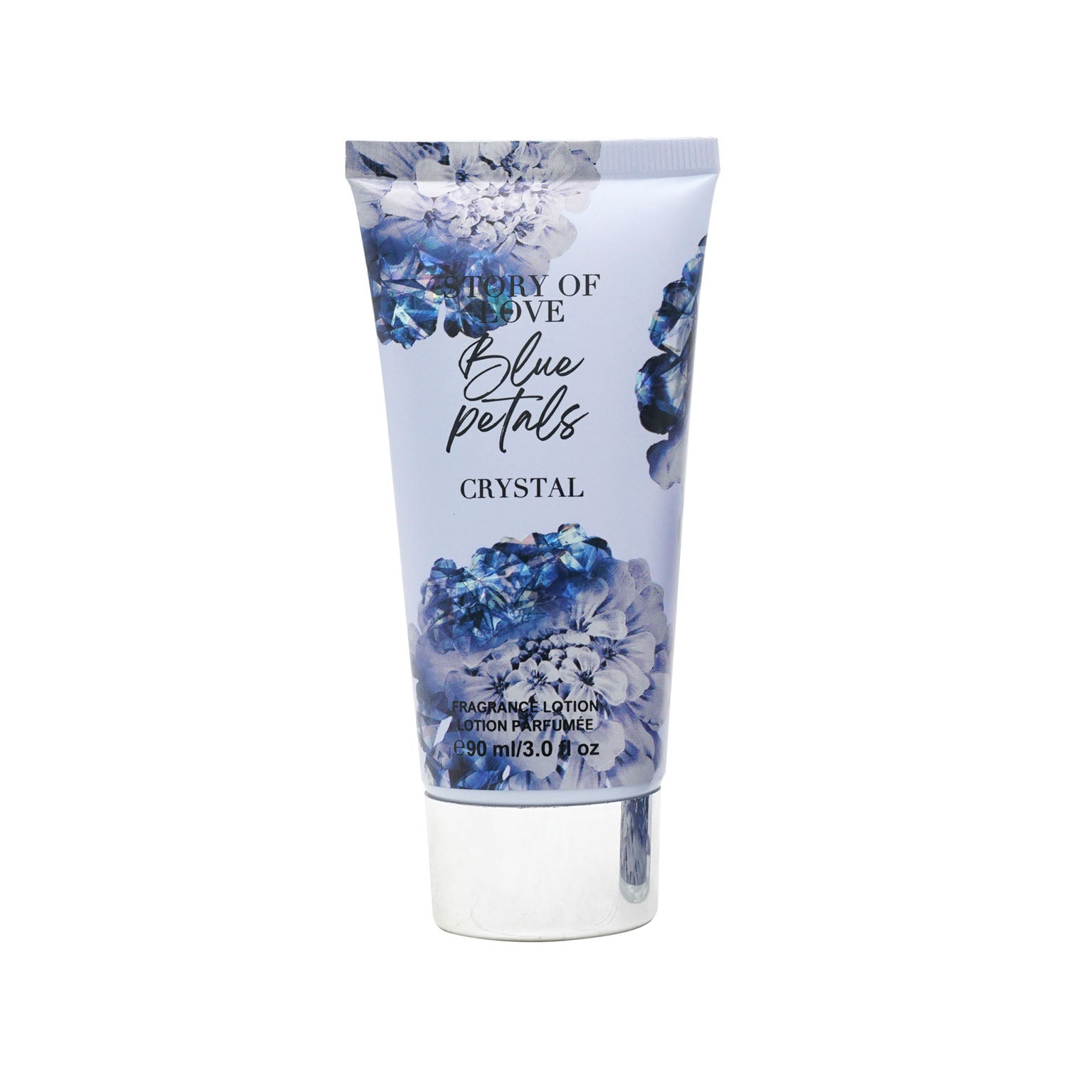 Story of Love Blue Petals Crystal Fragrance & Lotion Set 4