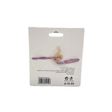 Pink Cord Bracelet with Sparkling Flower Charm