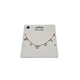 Gold-tone Bracelet with Pearls and Clear Beads