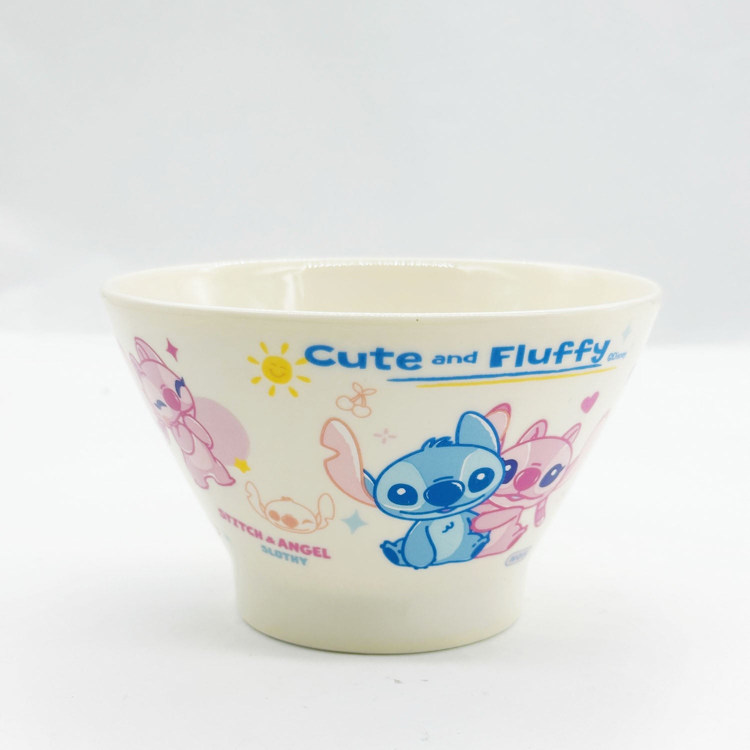 Children's Ceramic Bowl with Stitch & Angel Design 3