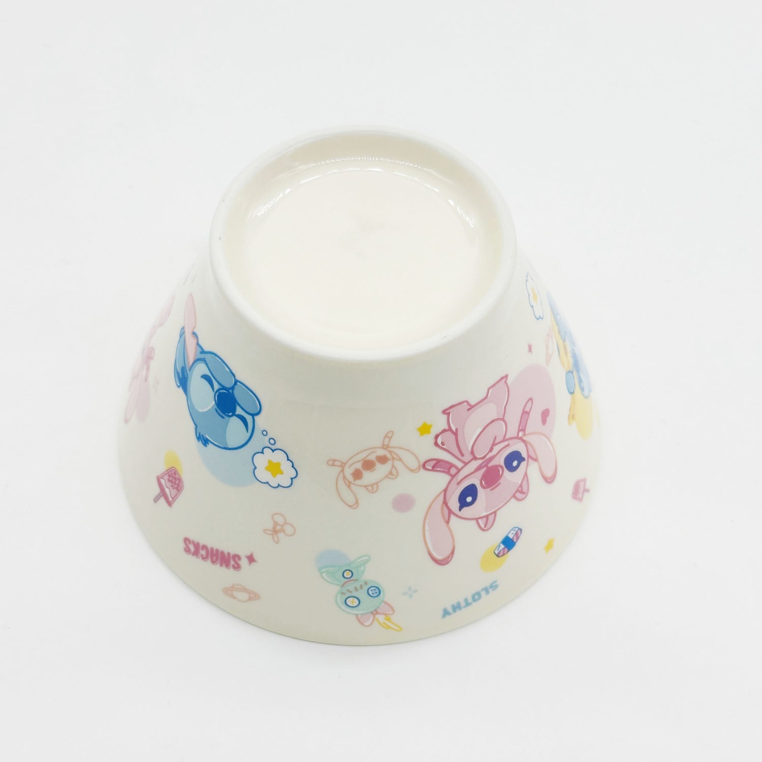 Children's Ceramic Bowl with Stitch & Angel Design 4