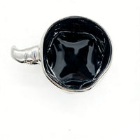 Ceramic cup with modern metallic handle design 5