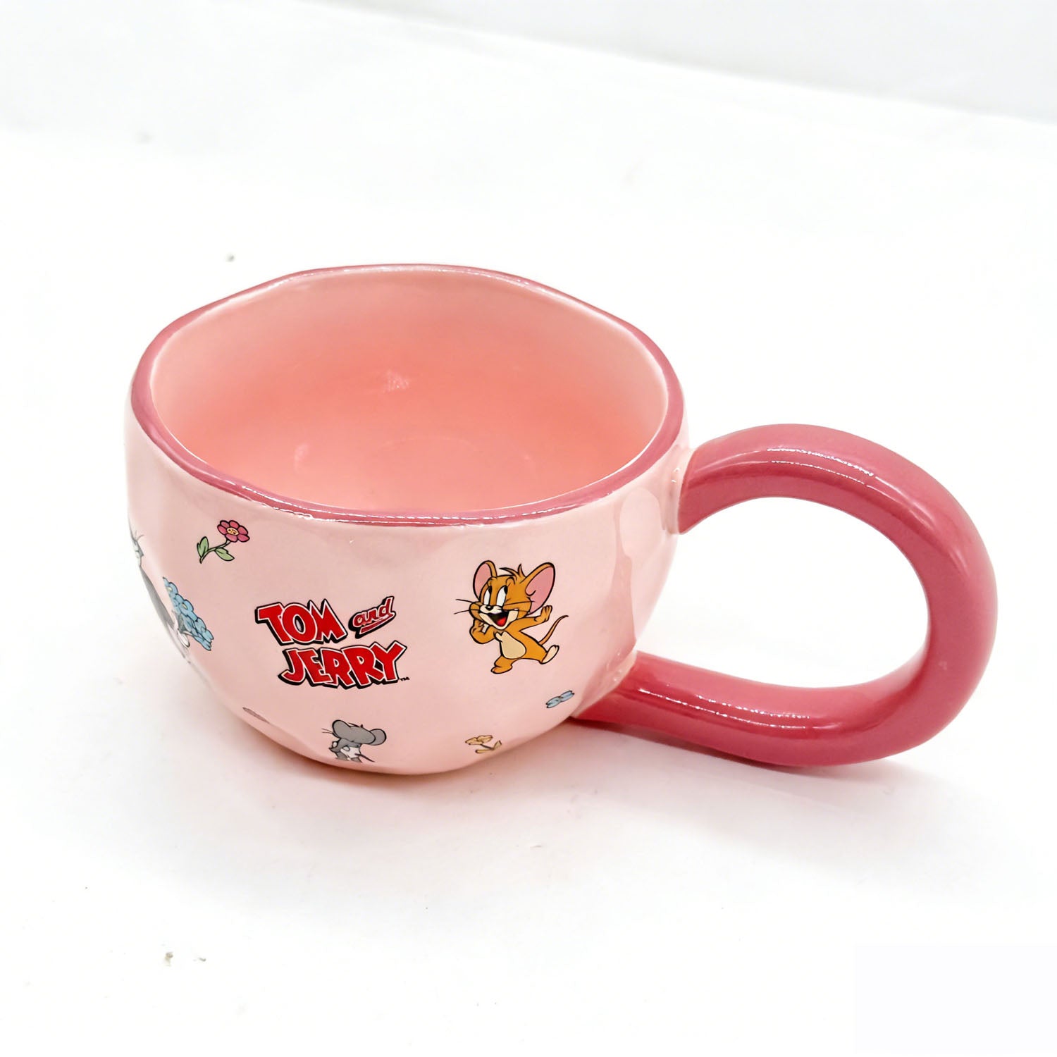 Ceramic cup Tom and Jerry Pink for Kids 5