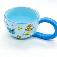 Ceramic cup Tom and Jerry Pink for Kids 8