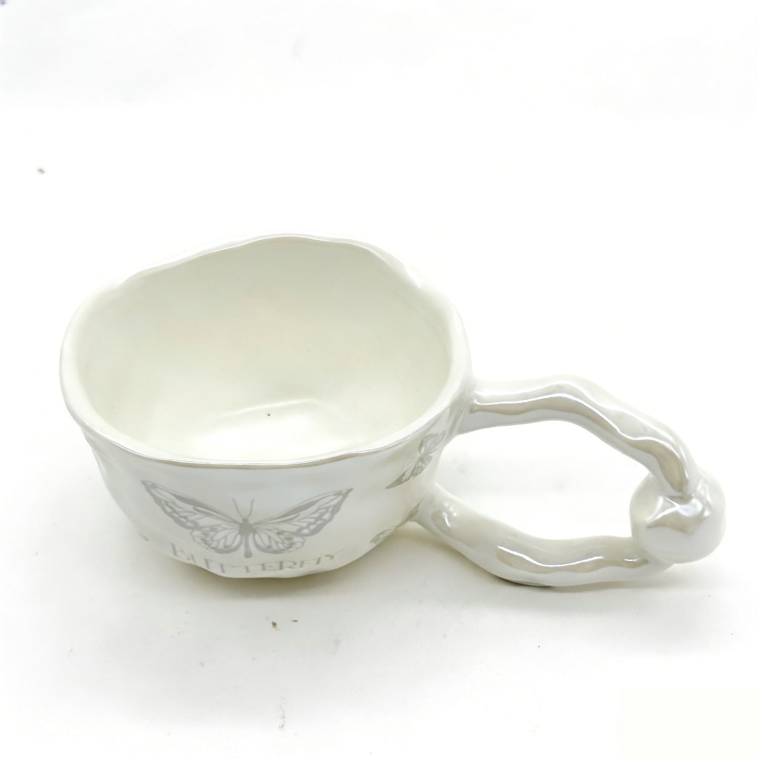 Ceramic cup with Elegant Butterfly Design 1