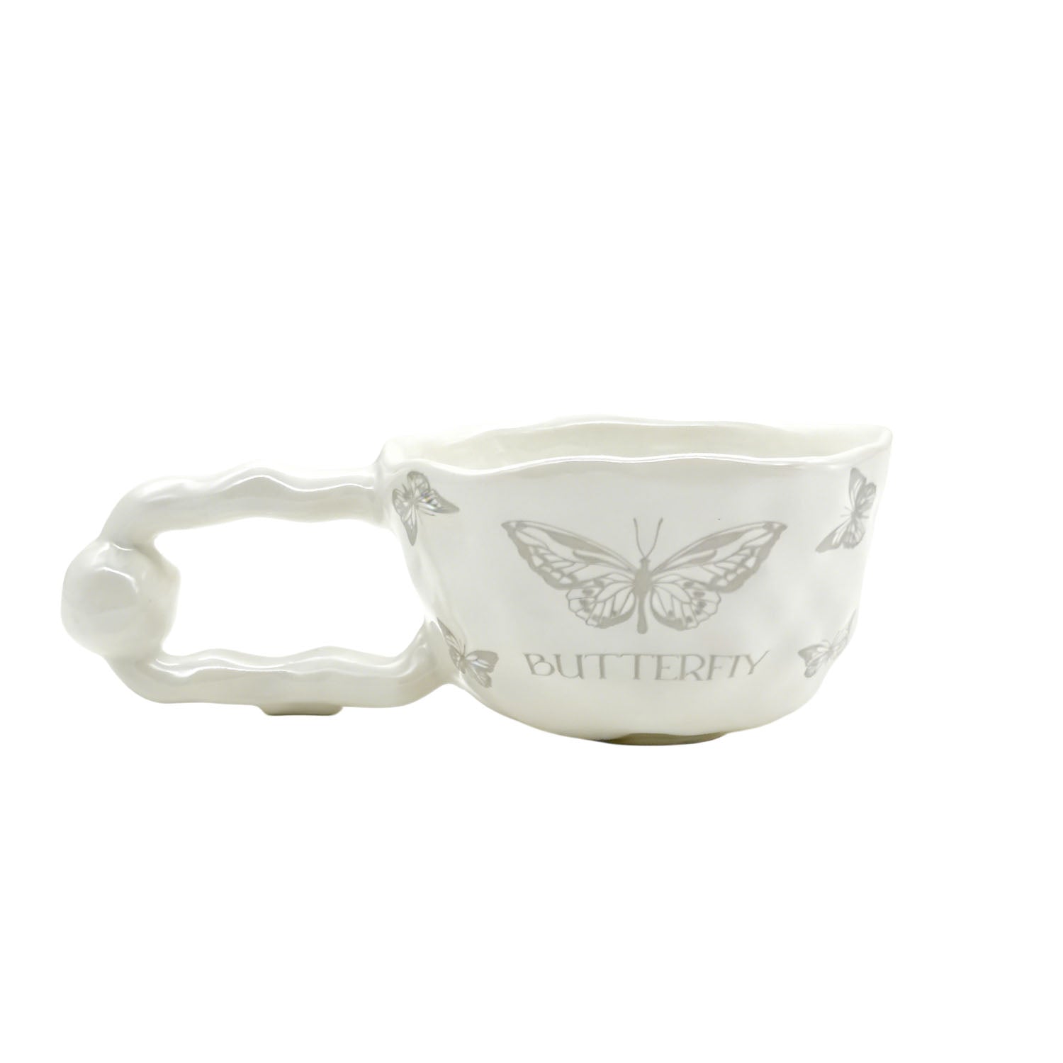 Ceramic cup with Elegant Butterfly Design 4