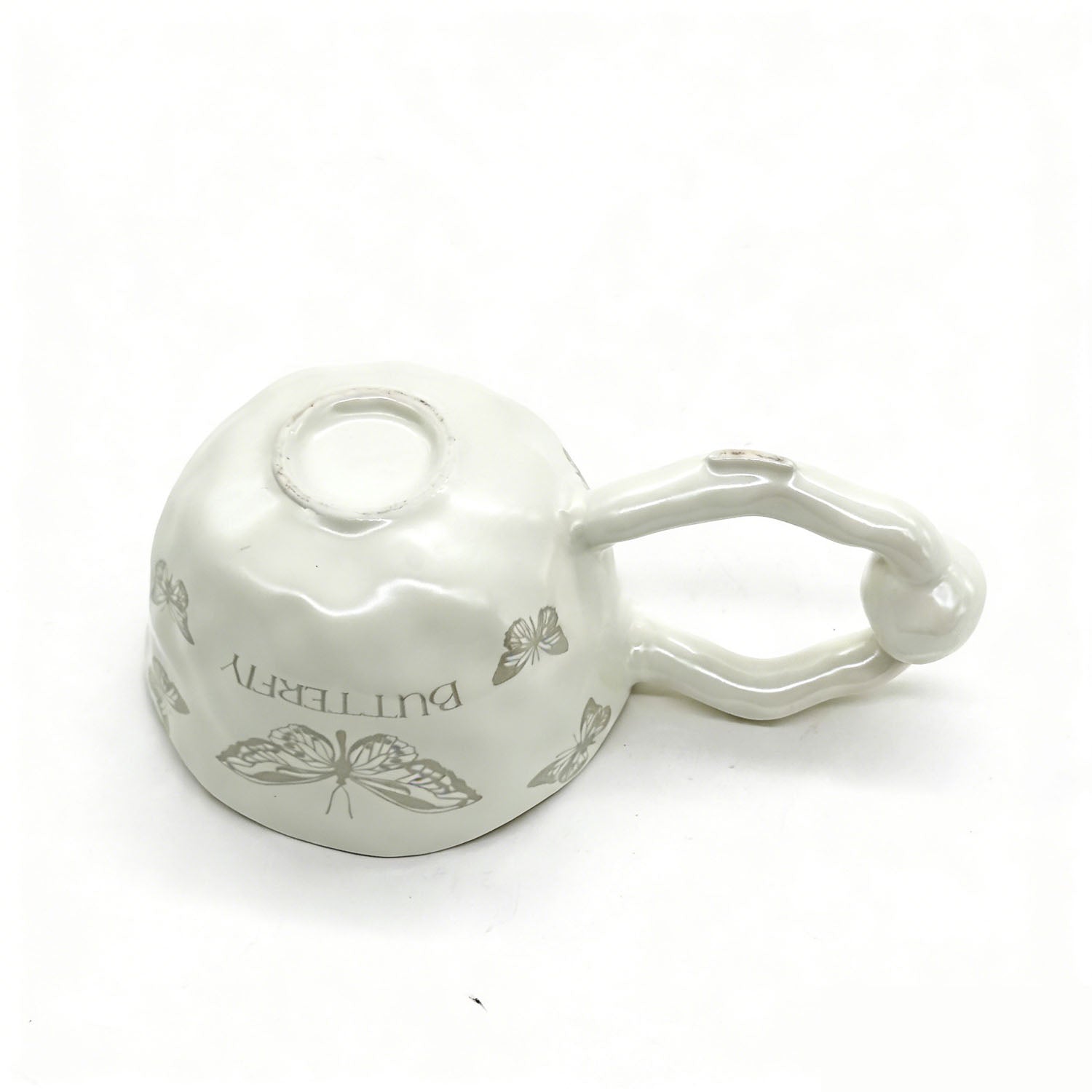 Ceramic cup with Elegant Butterfly Design 5