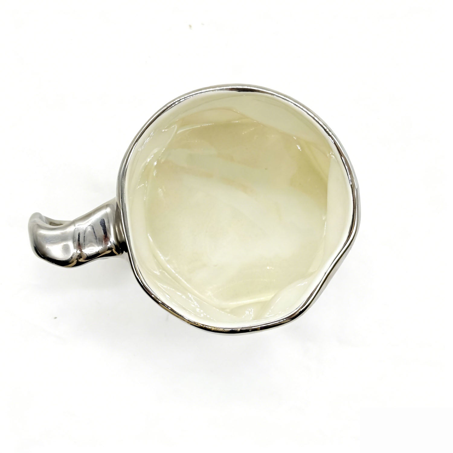 Ceramic Cup with Modern Wavy Design 5