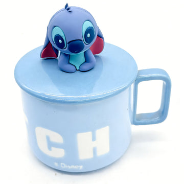 Ceramic cup with Disney Stitch lid 1