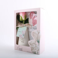 Ceramic Vase Gift Set with Artificial Flower and Greeting Card 2