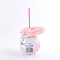 Disco Ball Tumbler with pink glasses set