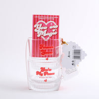 Glass Tumbler Set with Romantic Quotes 5