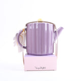 Teapot Gift Set: 1 ceramic teapot with paper band