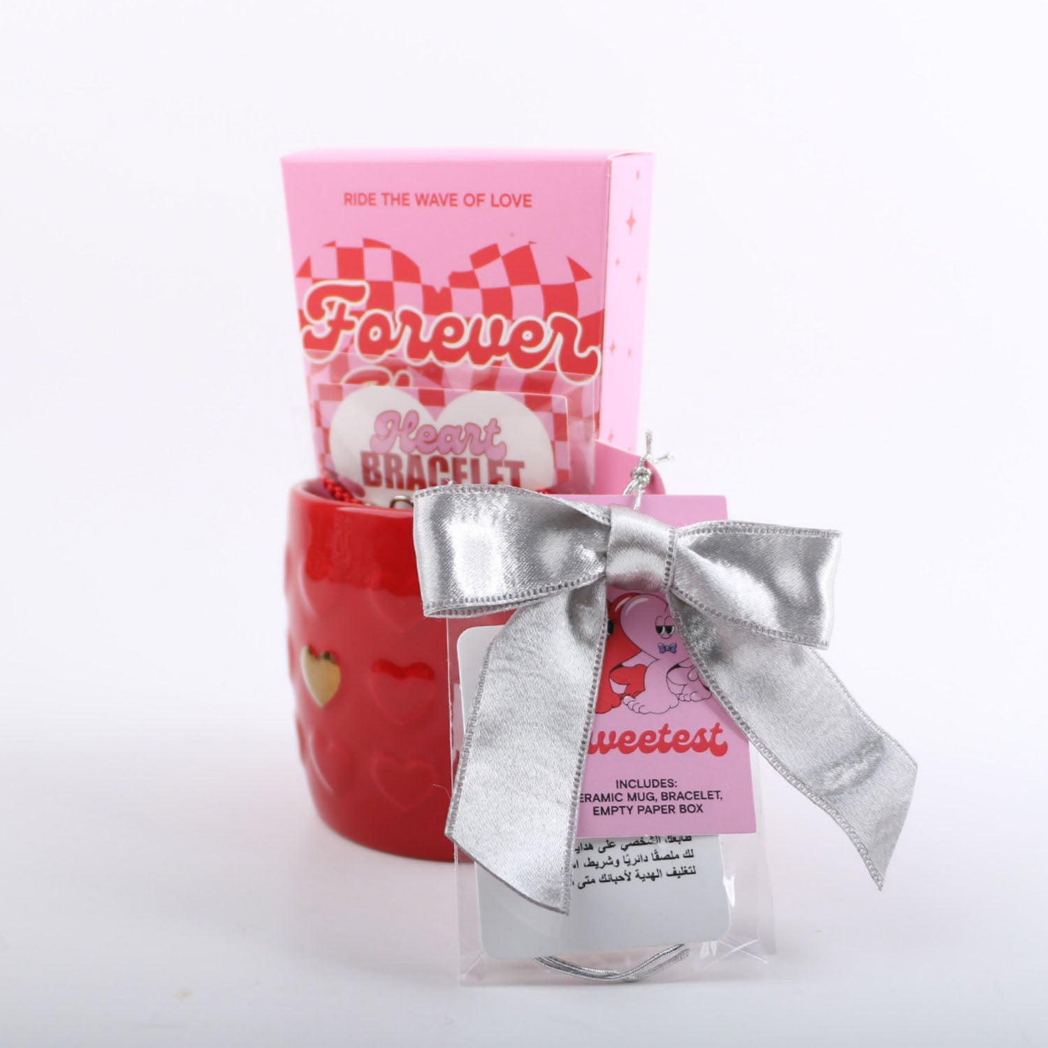 GIFT SET set contains:mug.barcelet,sing