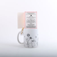 Ceramic cup gift set for painting with brush and colors 4