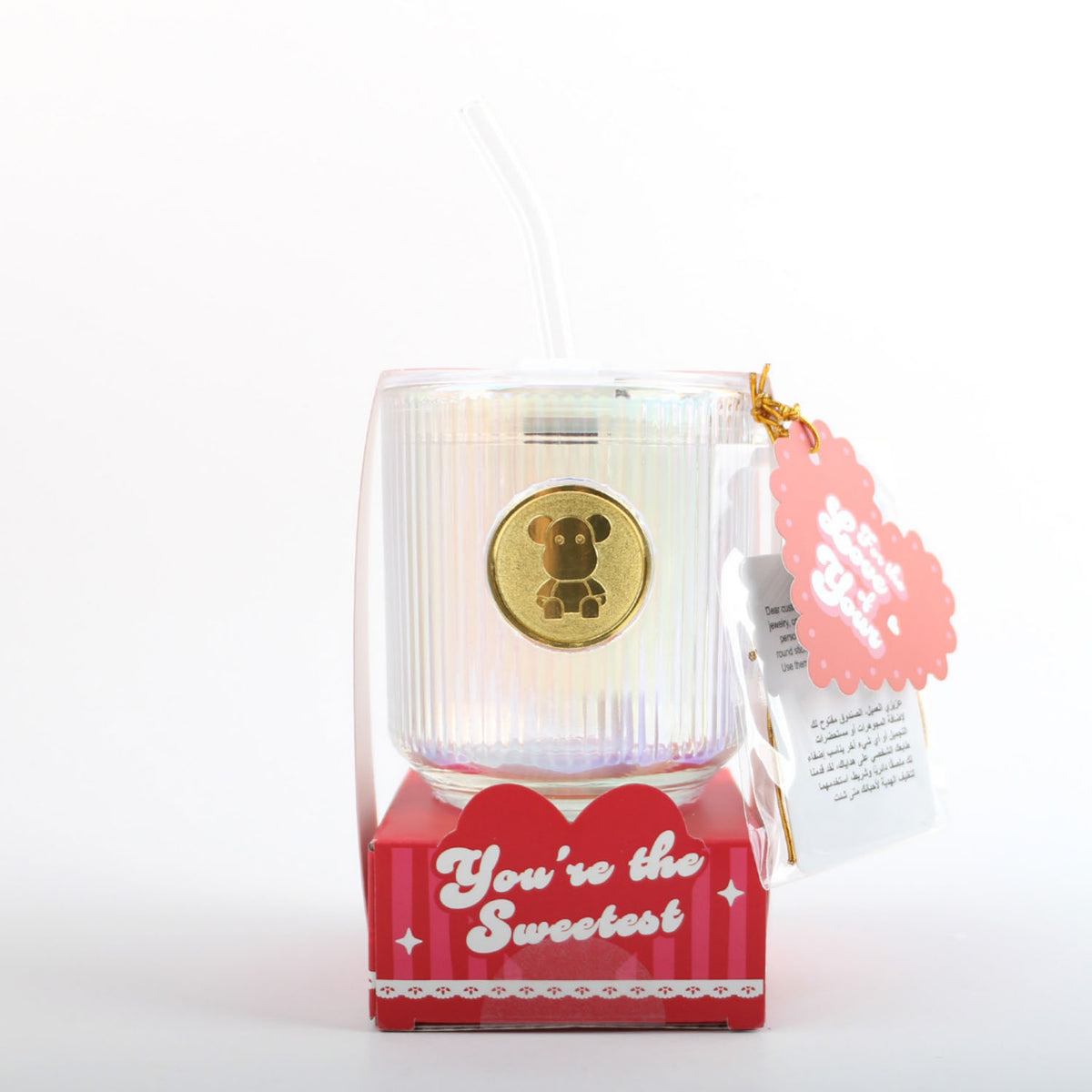 with straw & lid card wrap  empty paper box