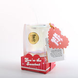 with straw & lid card wrap  empty paper box