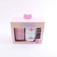Gift Set with Two Mugs and Greeting Card - Hearts Design 5