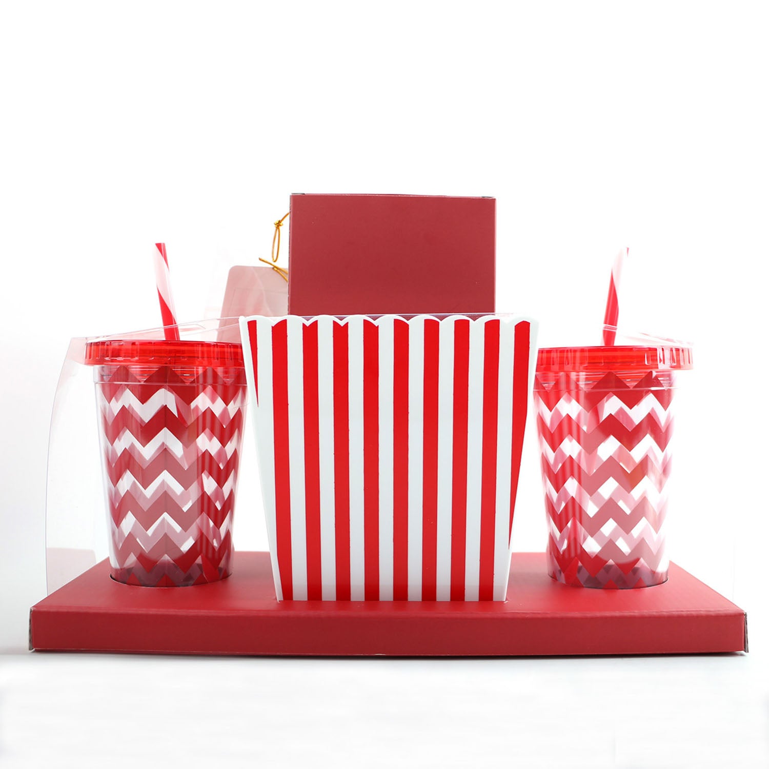 Movie Night In Set with Cups and Snack Box 2