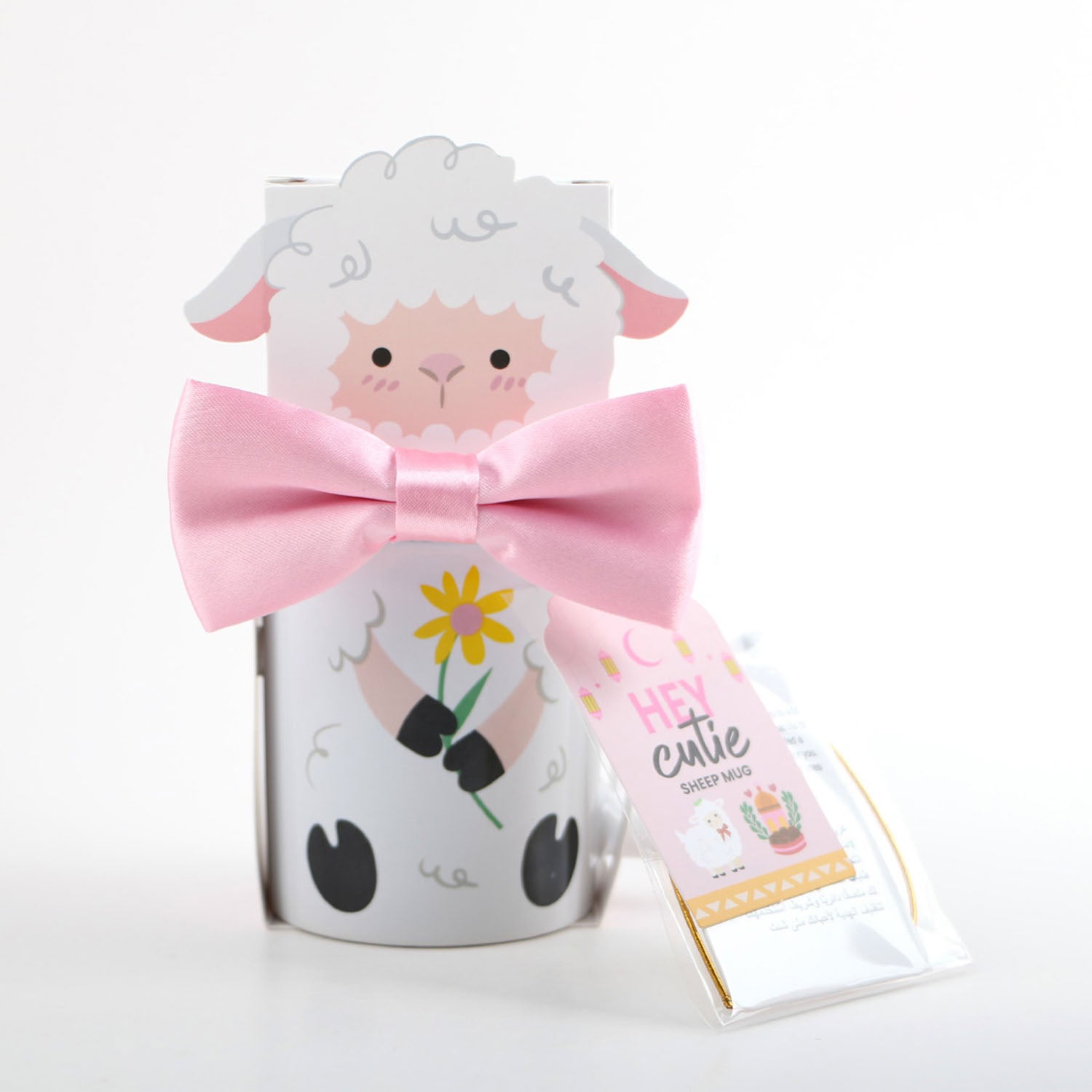 Sheep Mug with Gift Box and Pink Bow 1