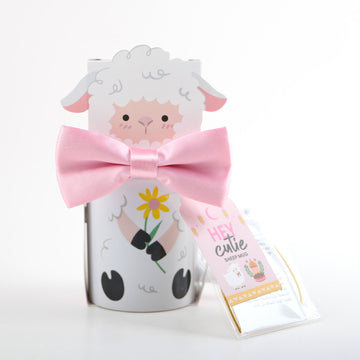 Sheep Mug with Gift Box and Pink Bow 1
